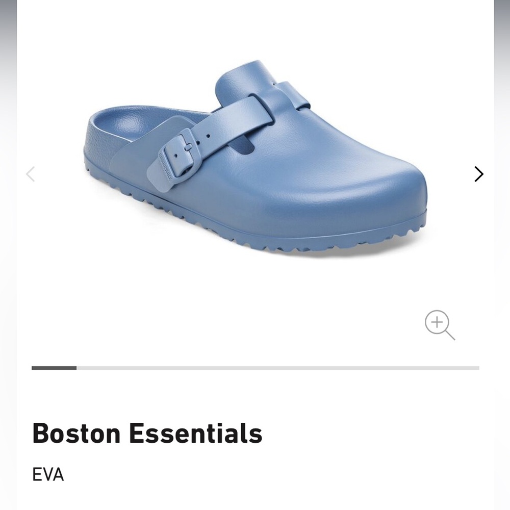 Birkenstock Boston Eva in elemental blue